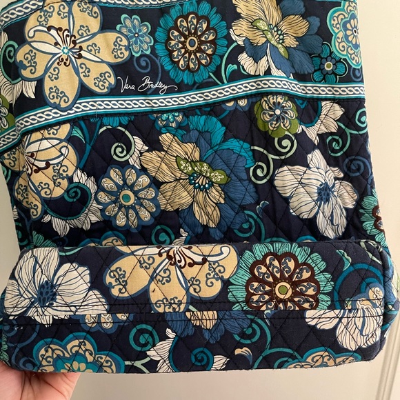 Vera Bradley Small Tote in Mod Floral Blue - Picture 7 of 11